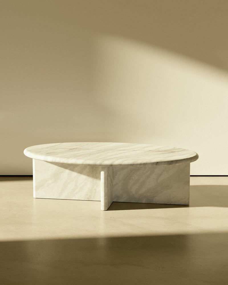 media image for plinth large oval marble coffee table csl4215r slm 17 260