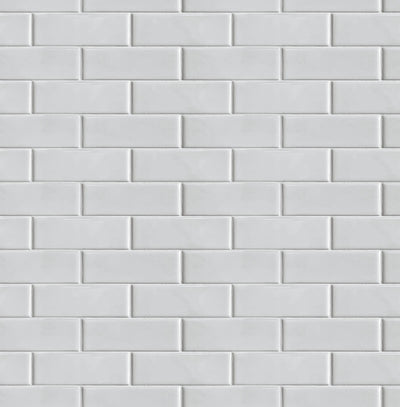 product image for Subway Tile Peel-and-Stick Wallpaper in Ivory by NextWall 11