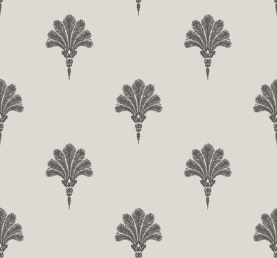 product image for Summer Fan Wallpaper in Black Sands from the Beach House Collection by Seabrook Wallcoverings 58