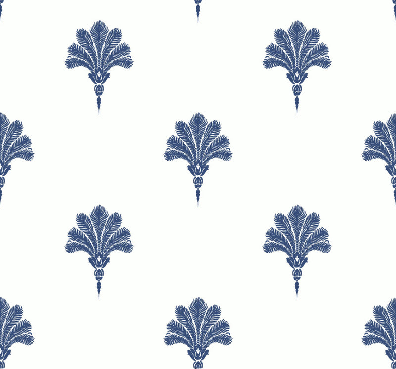 media image for Summer Fan Wallpaper in Coastal Blue from the Beach House Collection by Seabrook Wallcoverings 287