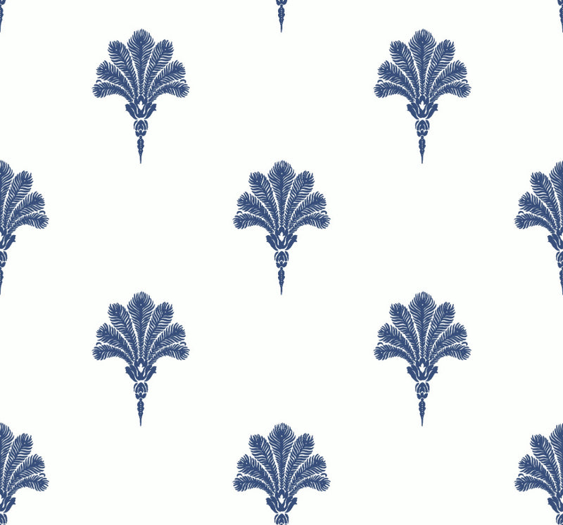 Shop Sample Summer Fan Wallpaper in Coastal Blue from the Beach House