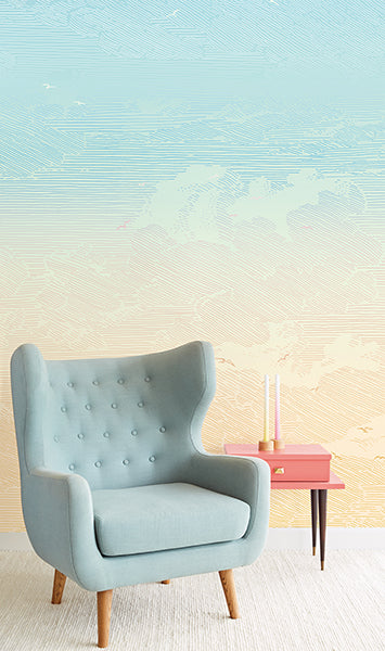 product image for Sunrise Wall Mural by Eijffinger for Brewster Home Fashions 70