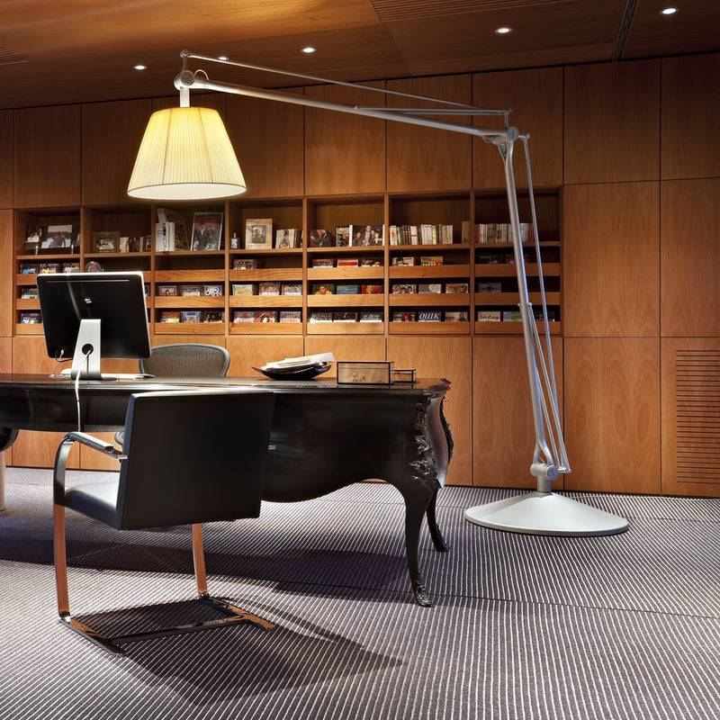 media image for Superarchimoon Aluminum and fabric Plisse Cloth Floor Lighting 287
