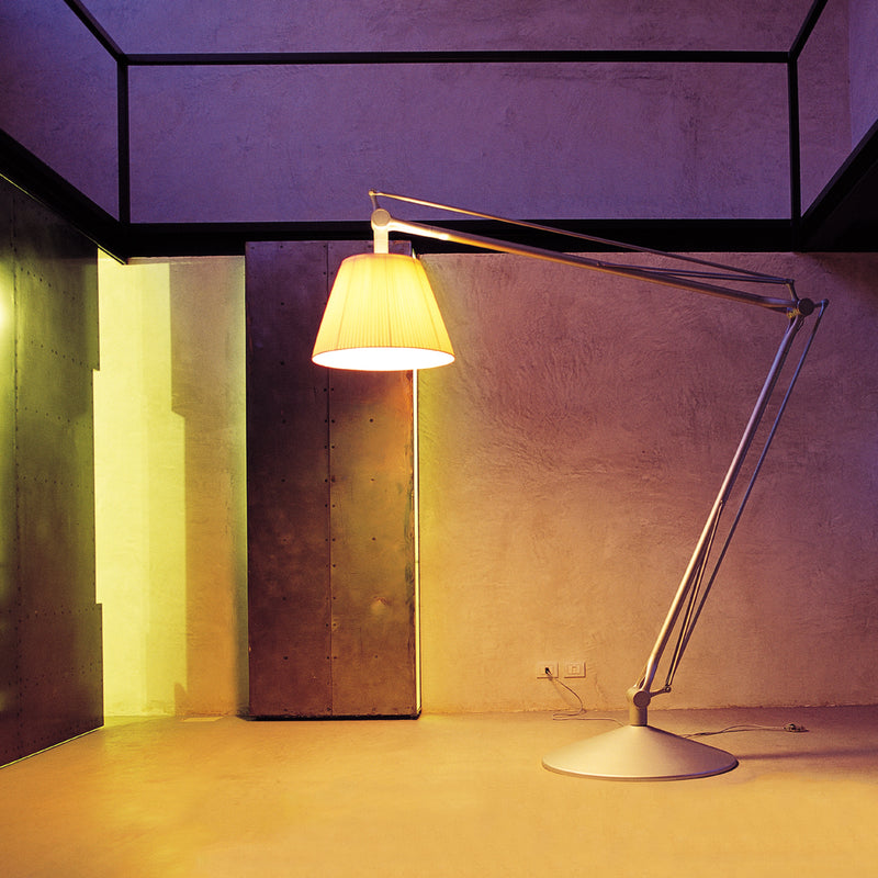 media image for Superarchimoon Aluminum and fabric Plisse Cloth Floor Lighting 292