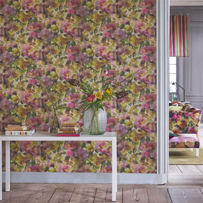 product image for Surimono Wallpaper in Berry from the Zardozi Collection by Designers Guild 90