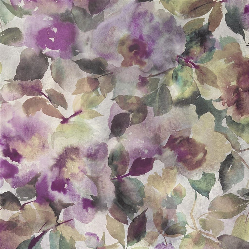 media image for Surimono Wallpaper in Amethyst from the Zardozi Collection by Designers Guild 240