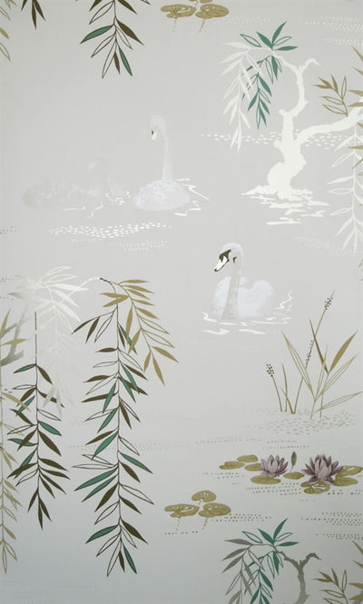 product image for Swan Lake Wallpaper in Pearlesque by Nina Campbell for Osborne & Little 59