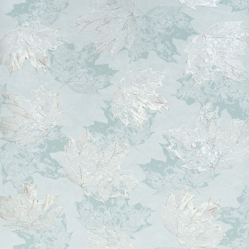 media image for Sycamore Wallpaper in Aqua and Gilver from the Folium Collection by Osborne & Little 232