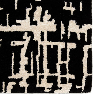 product image for cln16 pals handmade trellis black cream area rug design by jaipur 2 54