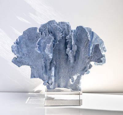 product image for blue coral sculpture on glass base 2 96