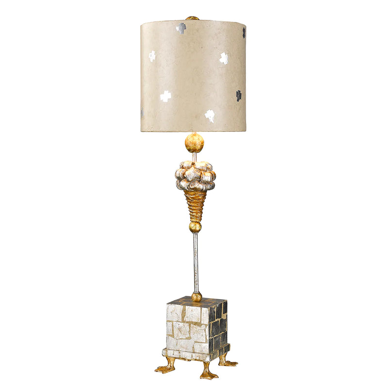 media image for pompadour x table lamp in gold and silver finish by lucas mckearn ta1258 1 275