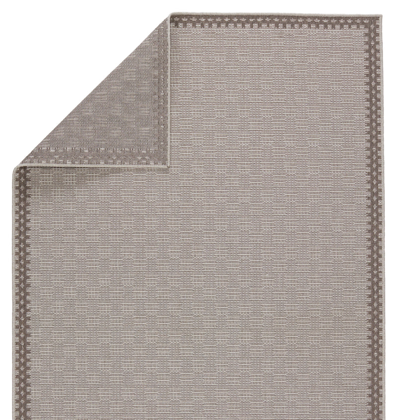 media image for Tiare Indoor/Outdoor Border Grey & Taupe Rug by Jaipur Living 249