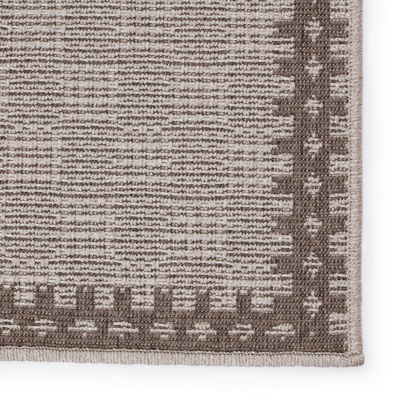 media image for Tiare Indoor/Outdoor Border Grey & Taupe Rug by Jaipur Living 238