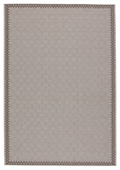 product image of Tiare Indoor/Outdoor Border Grey & Taupe Rug by Jaipur Living 532