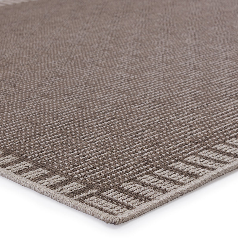 media image for Iti Indoor/Outdoor Border Taupe & Grey Rug by Jaipur Living 229
