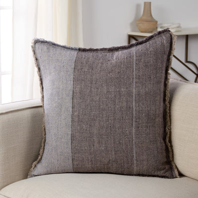 product image for Tanzy Morrigan Striped Gray Slate Pillow By Jaipur Living Plw104008 6 86