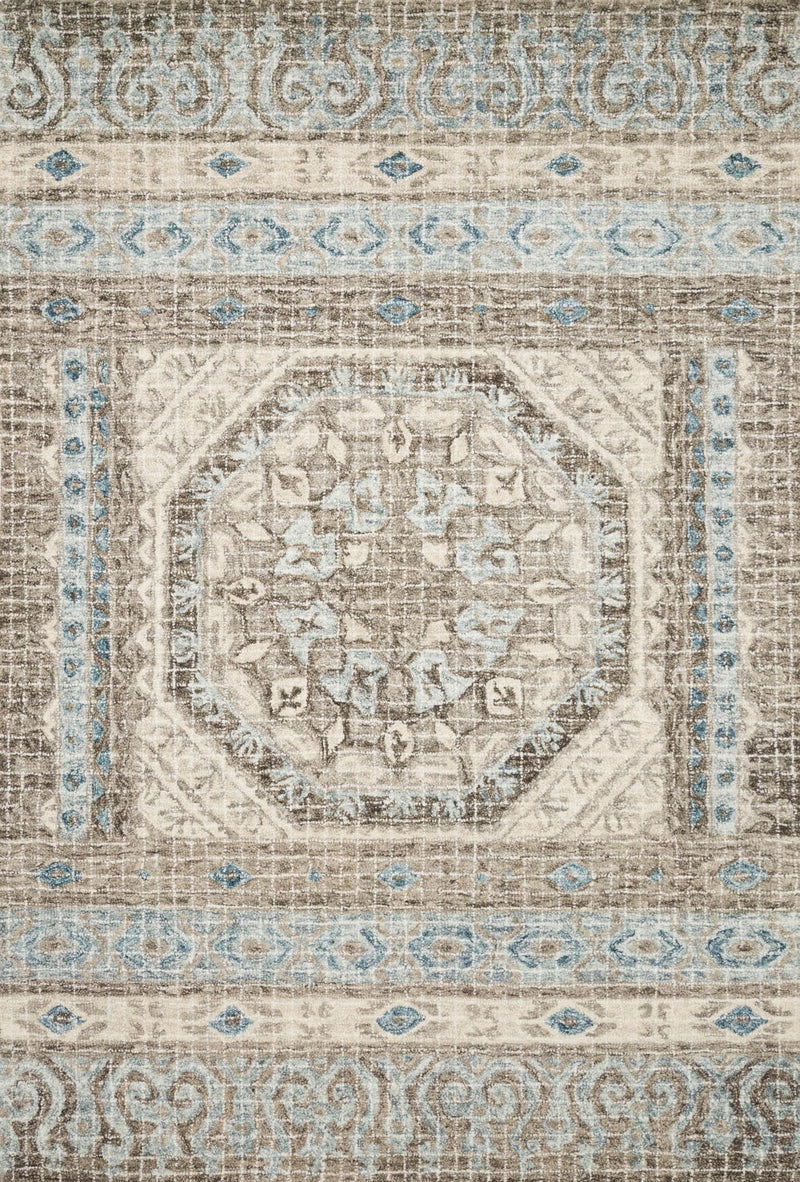 media image for Tatum Rug in Stone and Blue by Loloi 286