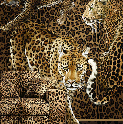 product image for Leopardo Incognito Wall Mural in Jemma 0