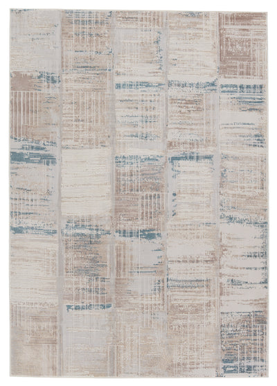 product image for Halvard Abstract Ivory & Blue Rug by Jaipur Living 11