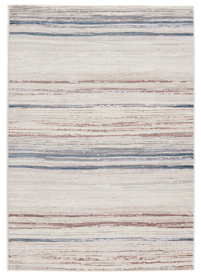 product image for Haldor Abstract Ivory & Blue Rug by Jaipur Living 2