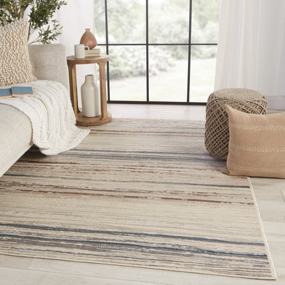 product image for Haldor Abstract Ivory & Blue Rug by Jaipur Living 61