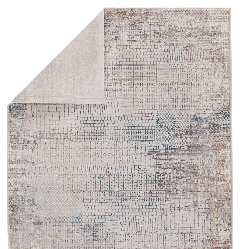 media image for Tolsten Abstract Ivory & Blue Rug by Jaipur Living 296