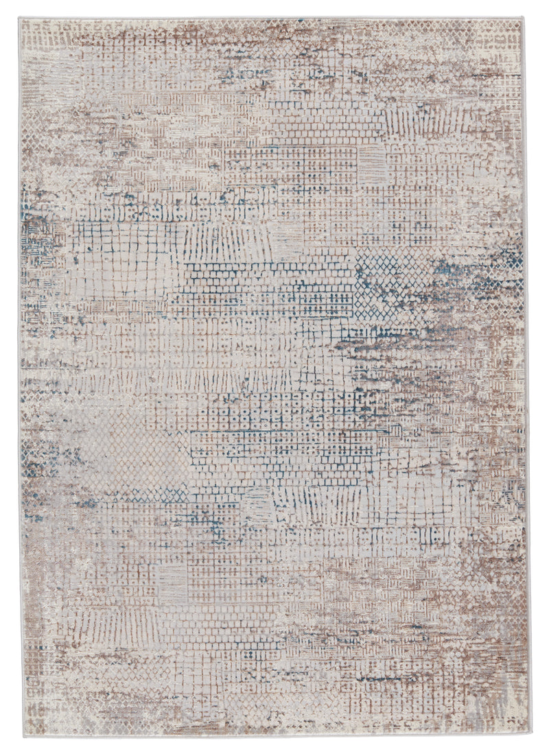 media image for Tolsten Abstract Ivory & Blue Rug by Jaipur Living 22