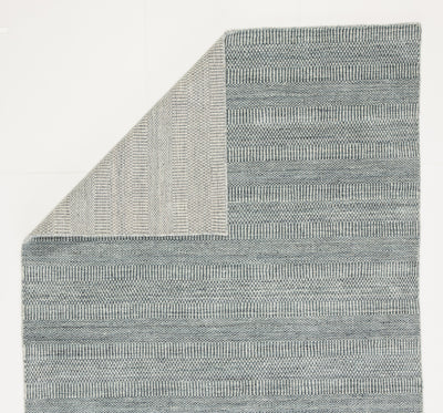 product image for minuit handmade geometric ivory dark blue rug design by jaipur 3 21