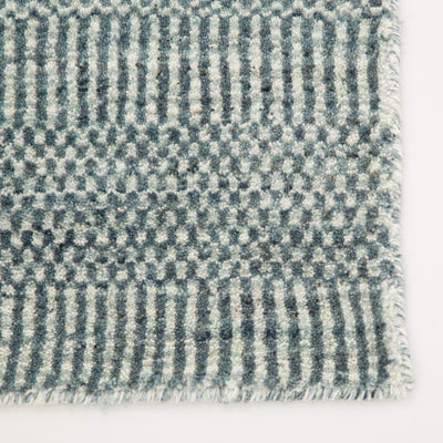 product image for minuit handmade geometric ivory dark blue rug design by jaipur 4 13