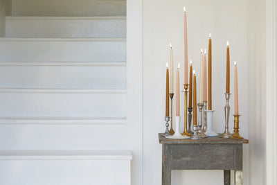 product image for Greige Taper Candles in Various Sizes 55
