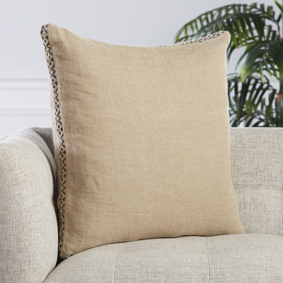 product image for Seti Border Pillow in Beige & Dark Grey by Jaipur Living 42