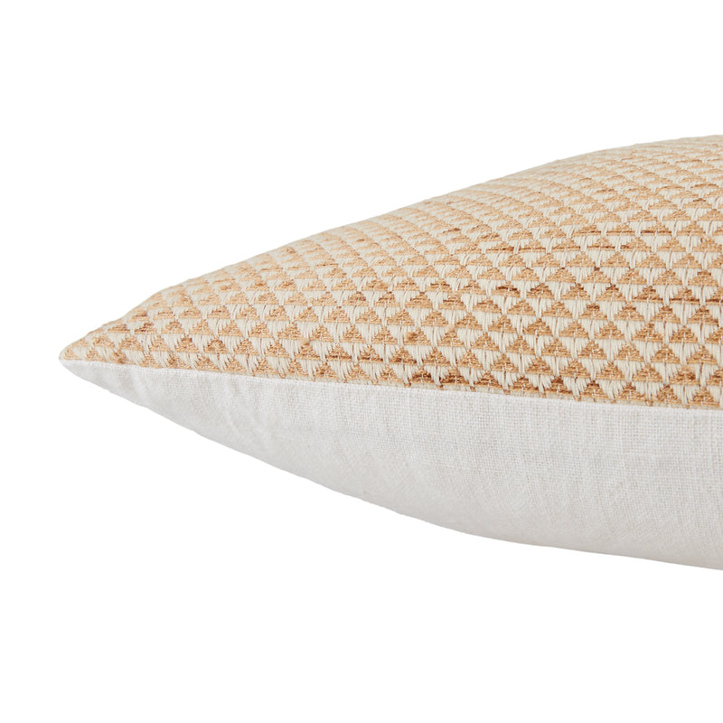 media image for Sila Geometric Pillow in Gold & White by Jaipur Living 288