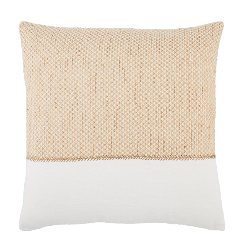 media image for Sila Geometric Pillow in Gold & White by Jaipur Living 273
