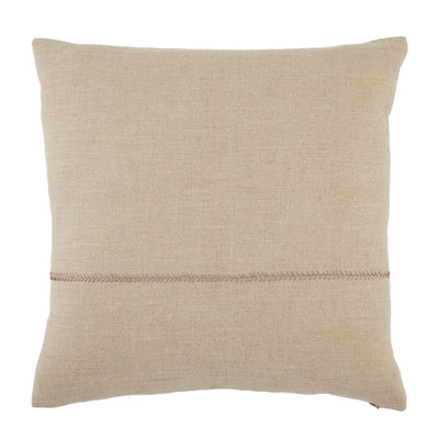 product image for Ortiz Solid Light Gray Pillow by Jaipur Living 24