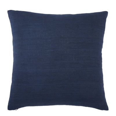 product image for Ortiz Solid Dark Blue Pillow by Jaipur Living 87