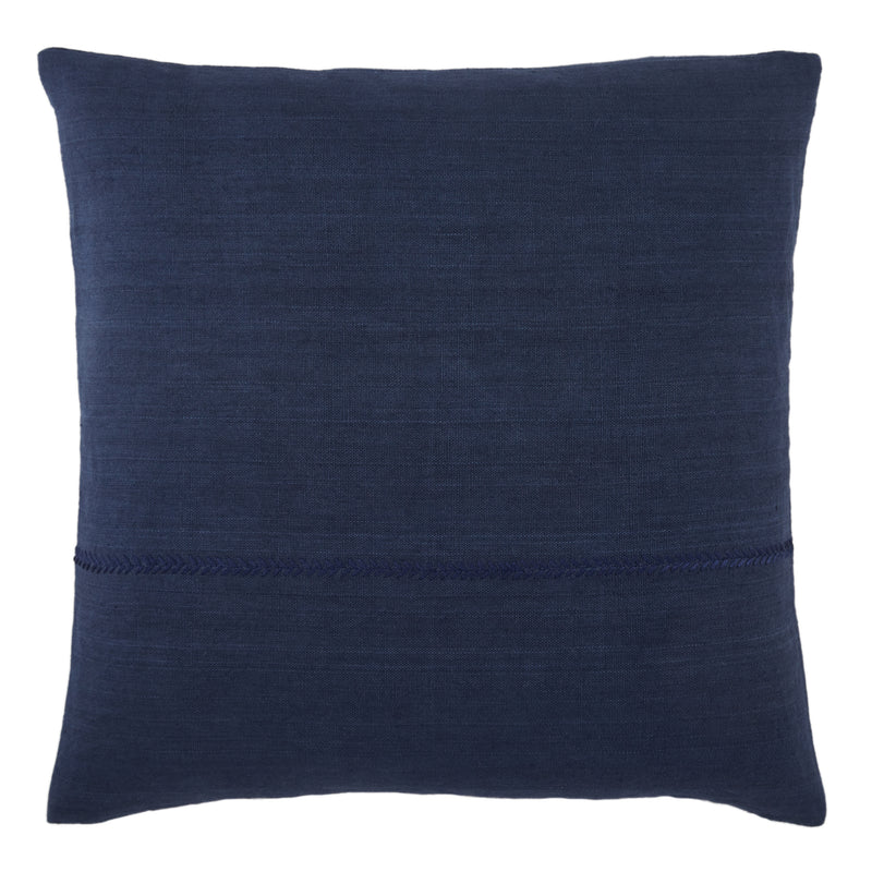 media image for Ortiz Solid Dark Blue Pillow by Jaipur Living 20