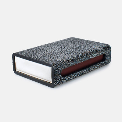 product image for faux shagreen matchbox in various colors 3 99
