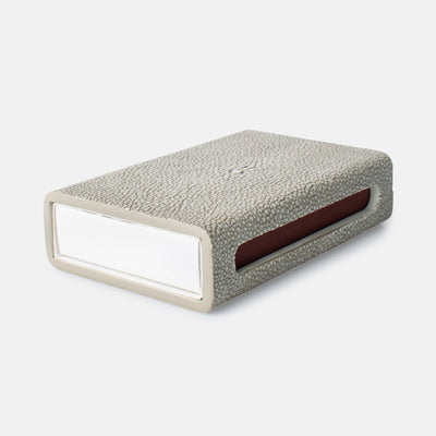 product image for faux shagreen matchbox in various colors 5 8
