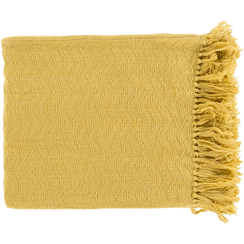 media image for Thelma THM-6000 Woven Throw in Bright Yellow by Surya 244