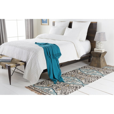 product image for Thelma THM-6005 Woven Throw in Teal by Surya 82