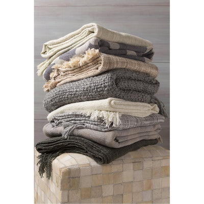 product image for Tilda TID-003 Woven Throw in Charcoal by Surya 37