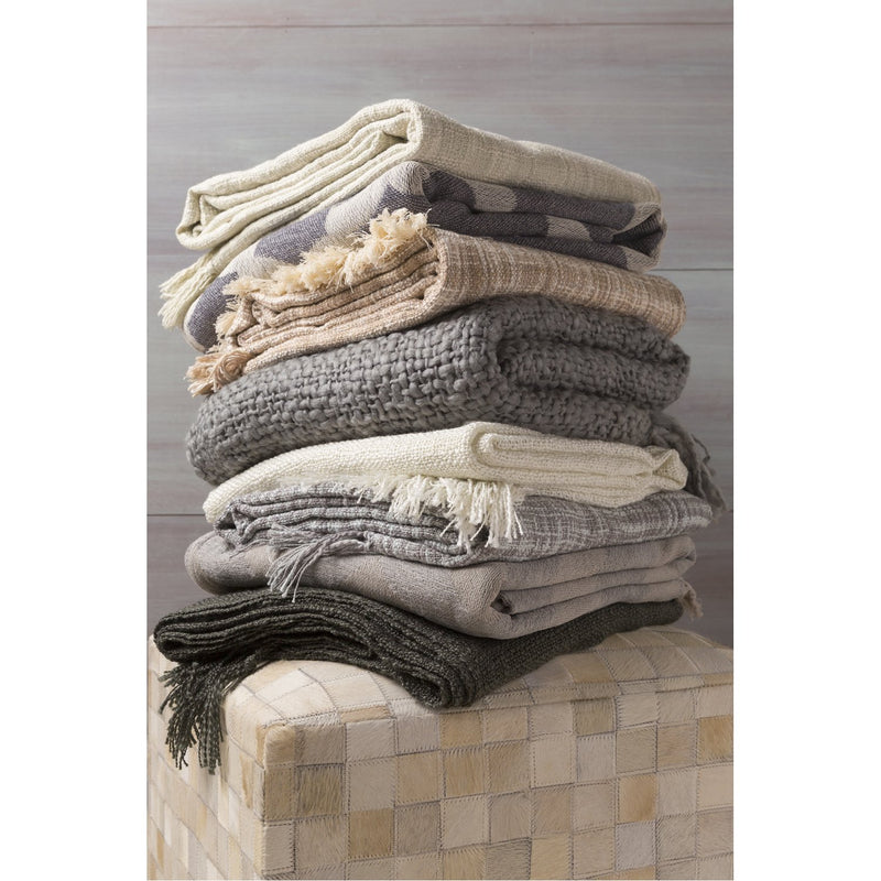 media image for Tilda TID-004 Woven Throw in White by Surya 256