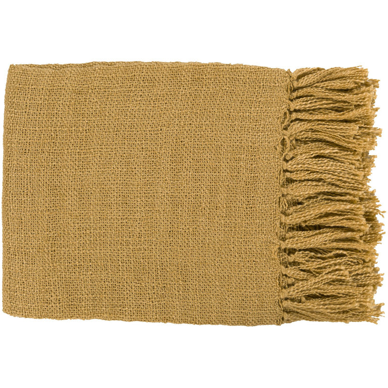 media image for Tilda TID-007 Woven Throw in Mustard by Surya 250