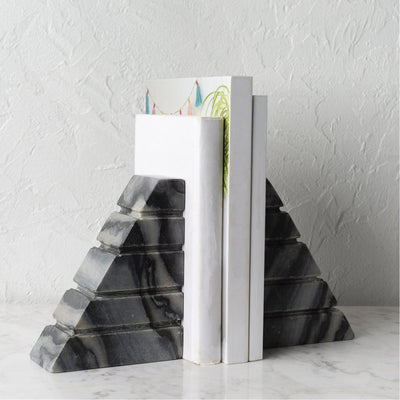 product image for Tikal TKL-001 Bookends in Grey, Set of 2 by Surya 2