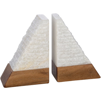 product image of Tikal TKL-002 Bookends in White, Set of 2 by Surya 575