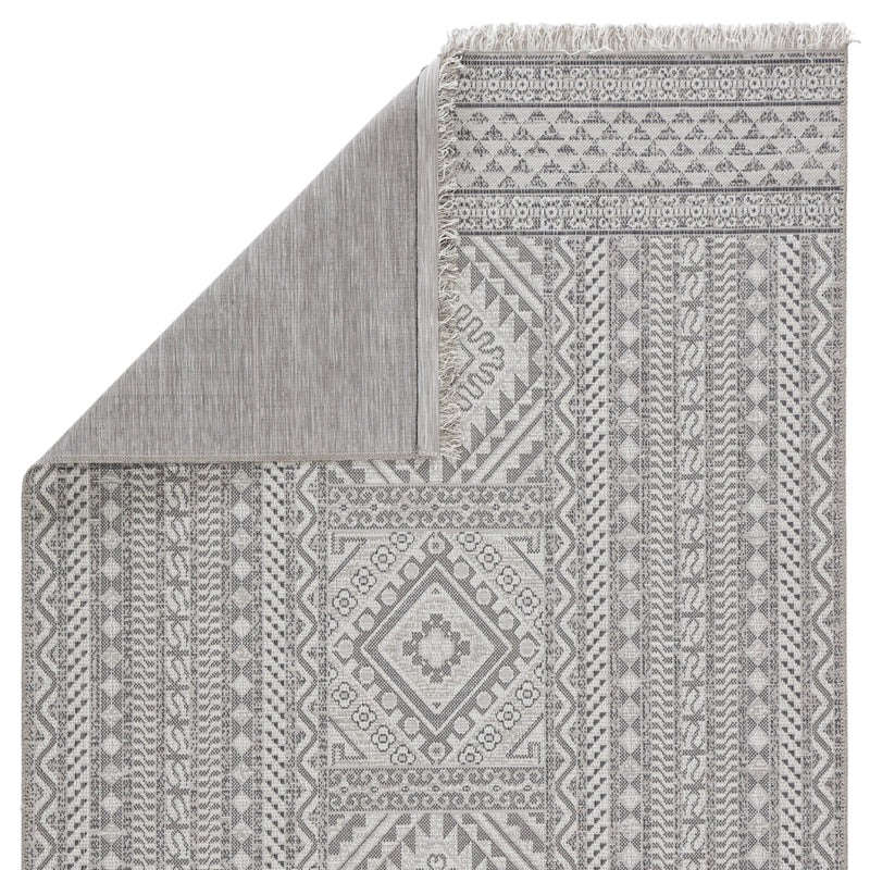 media image for Inayah Indoor/ Outdoor Tribal Gray/ Light Gray Rug by Jaipur Living 225