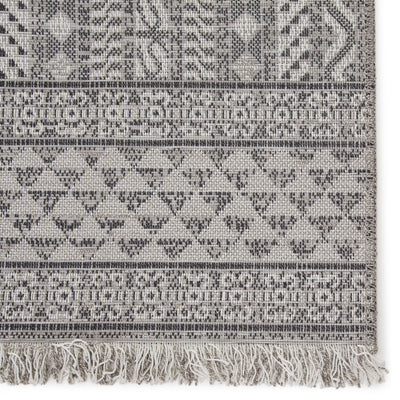 product image for Inayah Indoor/ Outdoor Tribal Gray/ Light Gray Rug by Jaipur Living 90