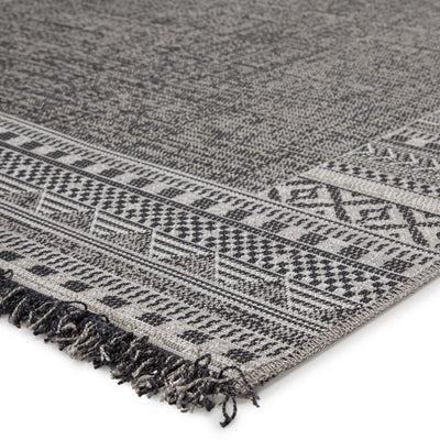 product image for Kiyan Indoor/ Outdoor Border Gray/ Light Gray Rug by Jaipur Living 92