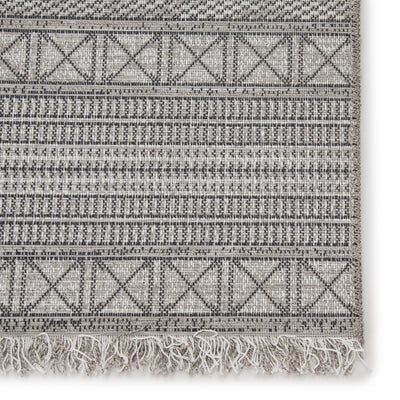 product image for Ramos Indoor/ Outdoor Border Gray/ Light Gray Rug by Jaipur Living 85