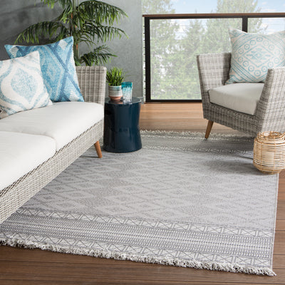 product image for Ramos Indoor/ Outdoor Border Gray/ Light Gray Rug by Jaipur Living 41